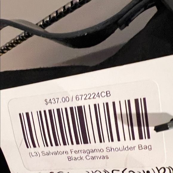 Salvatore Ferragamo Black Shoulder Bag with style chain attached❤️ - Picture 6 of 14